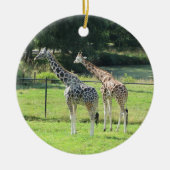 Giraffes Keramisch Ornament (Voorkant)