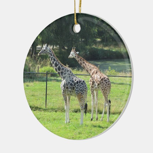 Giraffes Keramisch Ornament (Links)