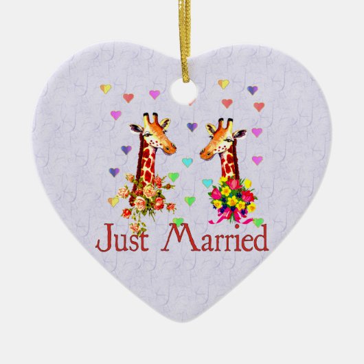 Giraffes Keramisch Ornament (Voorkant)