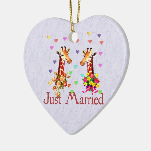 Giraffes Keramisch Ornament (Links)