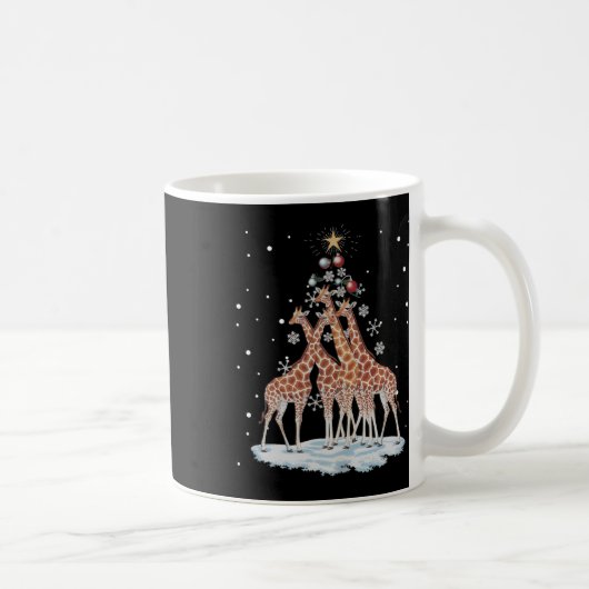 Giraffes Kerstboom Giraffe Kerstboom Merry Ch Koffiemok (Rechts)