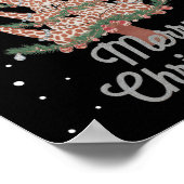 Giraffes Kerstboom Giraffe Kerstboom Merry Ch Poster (Hoek)