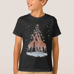 Giraffes Kerstboom Giraffe Kerstboom Merry Ch T-shirt