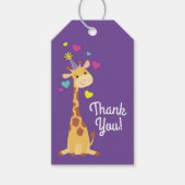 Giraffes Kinderen Birthday Party Cute Hartelijk da Cadeaulabel (Voorkant)