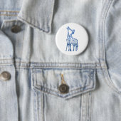 Giraffes Kiss Ronde Badge Button 5,7 Cm (In situ)