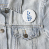 Giraffes Kiss Ronde Badge Ronde Button 5,7 Cm (In situ)
