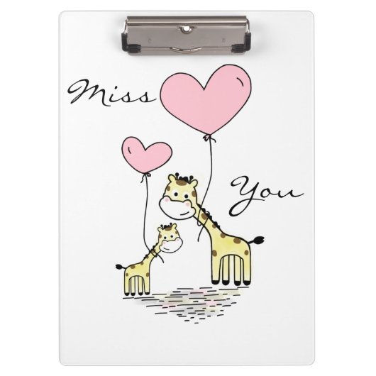 Giraffes Klembord (Voorkant)