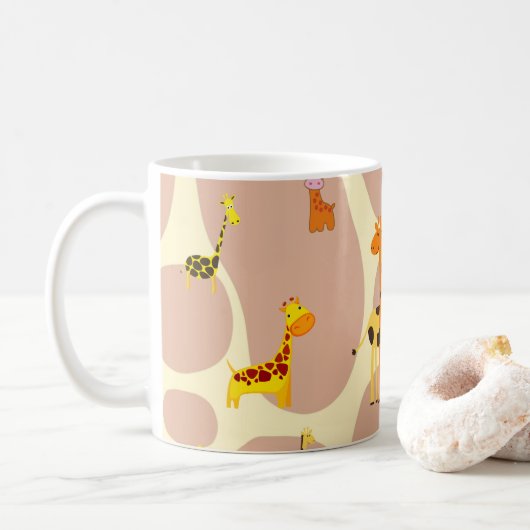 Giraffes Koffiemok (Met donut)