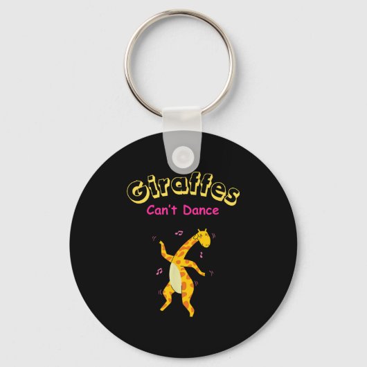 Giraffes kunnen niet grappig dansen voor mannen en sleutelhanger (Voorkant)