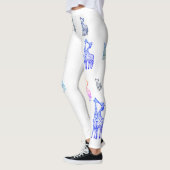 Giraffes Kus, Grappig Kleurrijke Custom Leggings (Links)