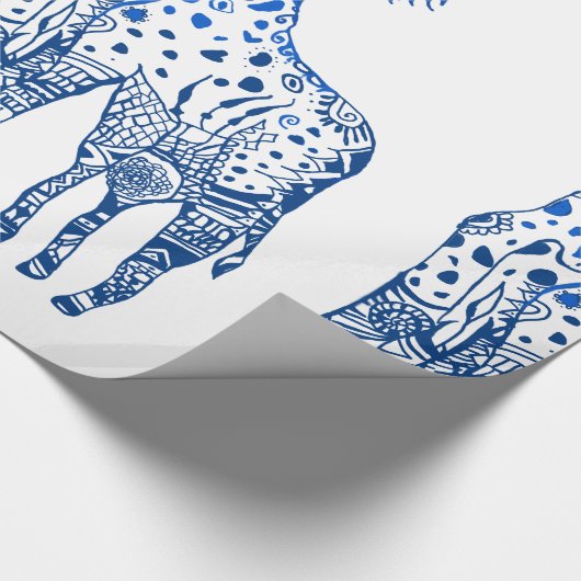 Giraffes kus inpakpapier (Hoek)