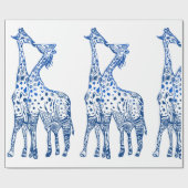 Giraffes kus inpakpapier (Vlak)