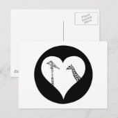 Giraffes Love Cranes Briefkaart (Voorkant / Achterkant)