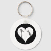 Giraffes Love Cranes Sleutelhanger (Voorkant)