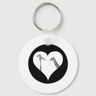 Giraffes Love Cranes Sleutelhanger