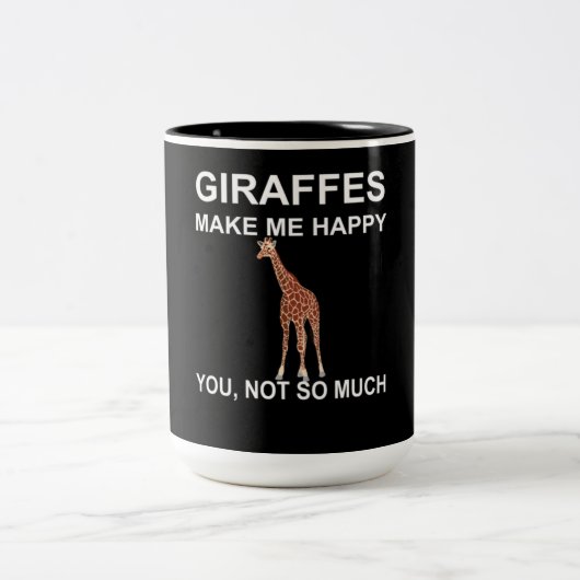 Giraffes maken me blij dat je niet zo veel tweekleurige koffiemok (Center)