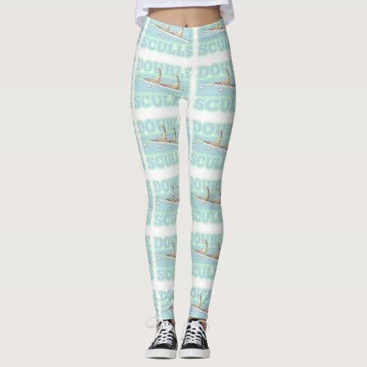 Giraffes met dubbelwandig roodbaars leggings (Voorkant)
