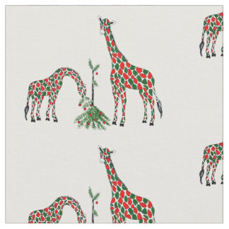 Giraffes met kerstmis stof