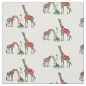 Giraffes met kerstmis stof (Swatch)