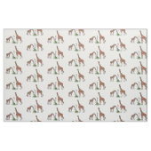 Giraffes met kerstmis stof (Fat Quarter)