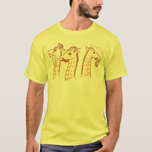 Giraffes met Shirt van Mustaches v2-Mannen