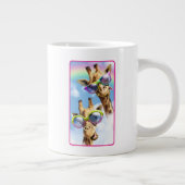 Giraffes met zonnebril grote koffiekop (Rechts)