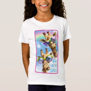 Giraffes met zonnebril t-shirt