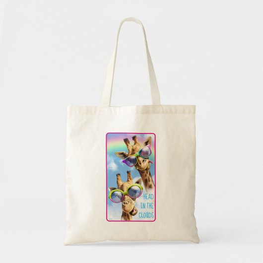 Giraffes met zonnebril tote bag (Voorkant)