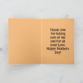 Giraffes Moederdag-Wenskaart Kaart (Binnen)