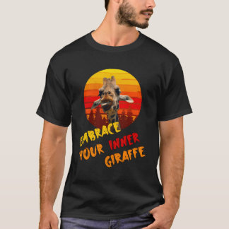Giraffes omarmen je innerlijke Giraffe T-shirt