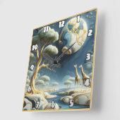 Giraffes onder een hemelse nachtelijke hemel in Af Vierkante Klok (Hoek)