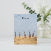 Giraffes op het Masai Mara National Reserve Kenia Briefkaart (Staand voorkant)