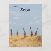 Giraffes op het Masai Mara National Reserve Kenia Briefkaart (Voorkant)