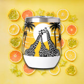 Giraffes op het strand