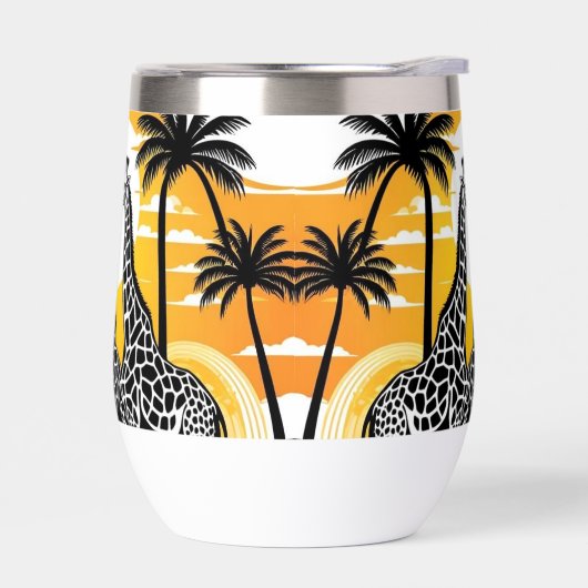 Giraffes op het strand (Links)