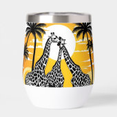 Giraffes op het strand (Achterkant)
