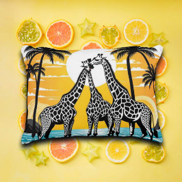 Giraffes op het strand accent kussen