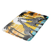 Giraffes op het strand badmat (Gekanteld)