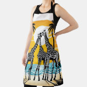 Giraffes op het strand schort (Insitu)