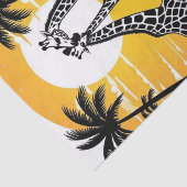 Giraffes op het strand tissuepapier (Detail)