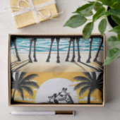 Giraffes op het strand tissuepapier (Geschenk)