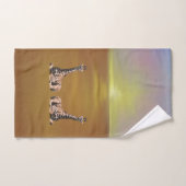 Giraffes op zonsbruin bad handdoek (Handdoek)