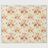 Giraffes paren cadeaupapier (Vlak)