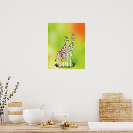 Giraffes Poster (Keuken)