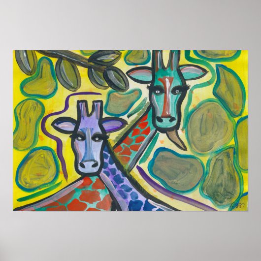 Giraffes Poster (Voorkant)