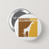 Giraffes Rock! #2 Ronde Button 5,7 Cm (Voorkant /achterkant)