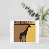 Giraffes Rock! Briefkaart (Staand voorkant)