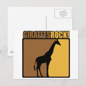Giraffes Rock! Briefkaart (Voorkant / Achterkant)