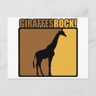 Giraffes Rock! Briefkaart