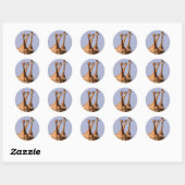 Giraffes Ronde Sticker (Vel)